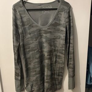 Camo Long Sleeve Top